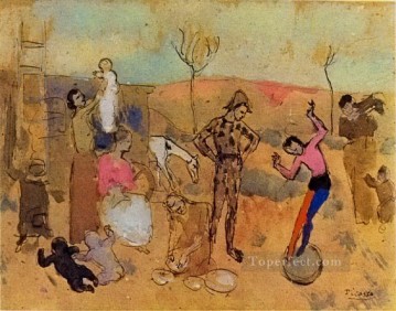 Familia de malabaristas 1905 Pablo Picasso Pinturas al óleo